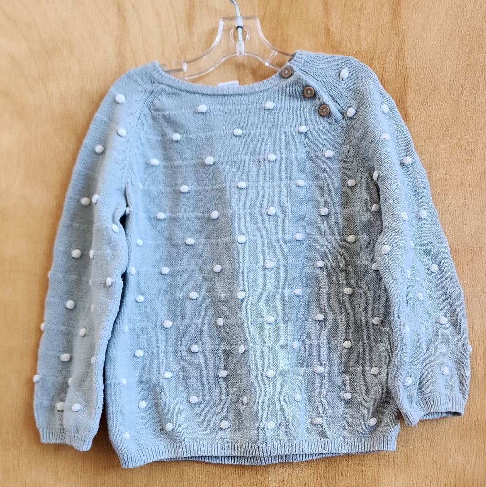 Girls H&M polkadot sweater size 2T